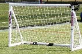 Image of Samba 6x4ft Fold-a-Goal Football Goal - All Weather uPVC Football Goal Posts - Portable Net Foldable Locking System Garden