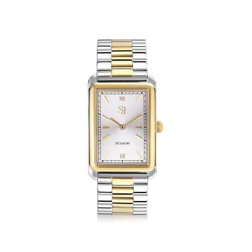 Image of Sif Jakobs - Santina Watch - Stainless Steel Silver & Gold - Water Resistant to 30m - Gifts for Women - Strap Length 18.5cm