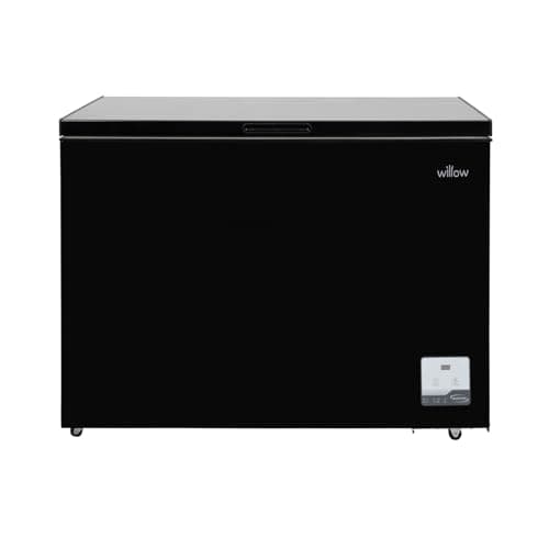 Image of Willow W300CFB 292L Freestanding Chest Freezer with Removable Storage Basket, Electronic Thermostat, 4* Freezer Rating, Low Noise - Black