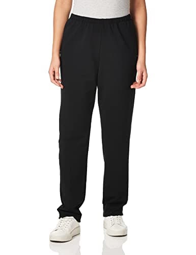 Image of Ruby Rd. Women's Petite Pull-on Stretch French Terry Pants, Black, PL