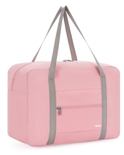 Image of WANDF for New Ryanair Cabin Bags 40x30x20 Underseat Travel Bag Carry On Hand Luggage Water-Resistant Holdall Overnight Weekend Bag for Women Men (New Pink 24L)