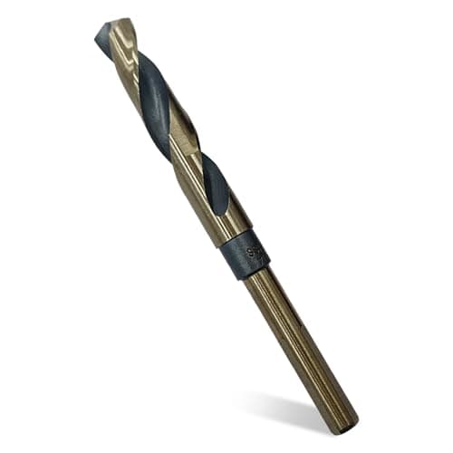 Image of 14mm HSS Cobalt Drill Bit, 14mm Reduced Shank Twist Drill with 10mm Round Shank for Stainless Steel Metal Wood Plastic, High-Speed Steel 6542 (14MM)