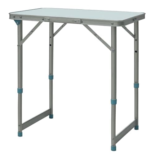 Image of Outsunny Garden Outdoor Camping Table Portable Folding Picnic Table Aluminium Frame 60L x 45W x 65H (cm)