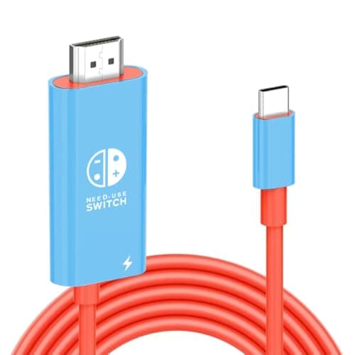 Image of 2026 USB C to HDMI Cable Adapter for Nintendo Switch 2, 4K 60Hz HDMI 2.0, 100W Charging Port, TV Adapter Switch 2 Dock for Steam Deck,Nintendo 2 Accessories Switch OLED Docking Station Portable Travel