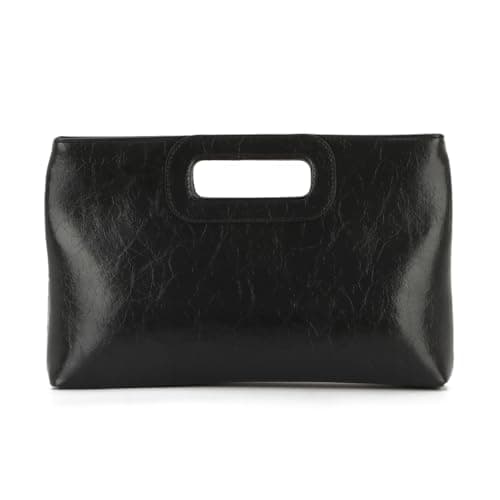Image of EVEOUT Clutch for Women Faux Leather Evening Handbag with Shoulder Chian for Dinner Party Stylish Wedding Shoulder Bag