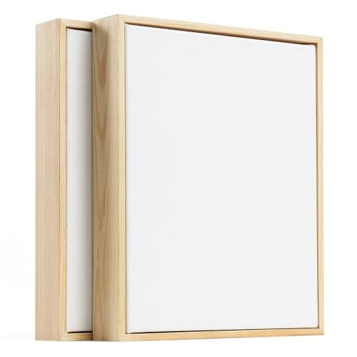 Image of Colour Splash Stretched Canvas & Pinewood Frame-24x30cm (2pk)|3.8cm Deep Edge|4.8cm Frame|Linen & Cotton Blend Fabric|Triple-Layer 450gsm Gesso|Oil & Acrylic Painting|Durable Blank Canvas
