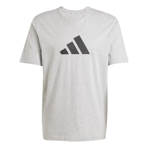 Image of adidas Men's Future Icons Three BAR TEE, Medium Grey Heather, 3XL