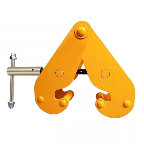 Image of Heavy Duty Vertical Beam Clamp, 1-5 Ton Load Capacity, Adjustable Opening 75-320Mm, Ideal for Lifting & Transporting Steel Beams,One Color,1T