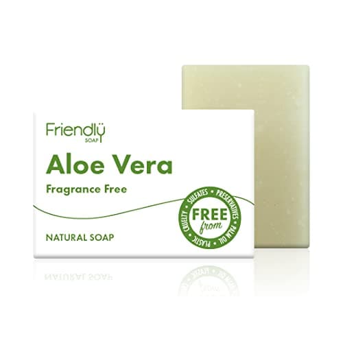 Image of Friendly Soap Handmade Natural Aloe Vera Soap - Gentle, Sensitive, Nourishing 95g