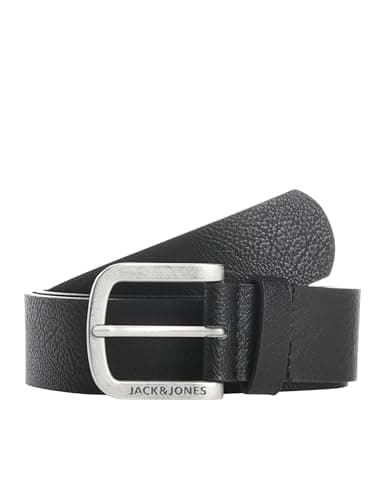 Image of Jack & Jones Men's Jacharry Noos Belt, Black (Black Detail: Jack Jones), 80 UK