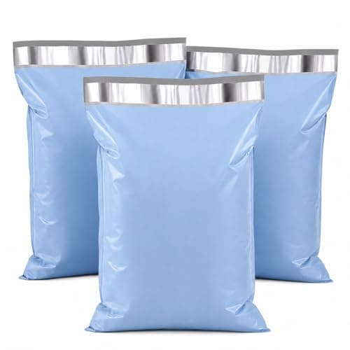 Image of Switory Parcel Bags Postal Bags Shipping Bags Strong Adhesive Mailing Bags, Waterproof and Tear-Proof Multipurpose Envelopes for Clothing, Small Business, Boutique, 30.5 x 39.5cm Blue 25pcs