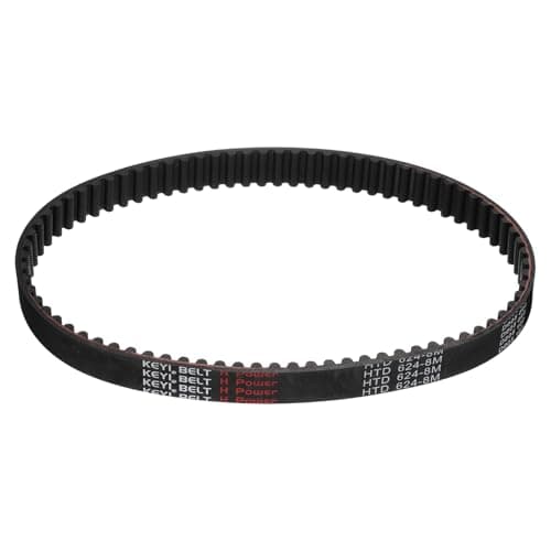 Image of sourcing map 624-8M-20 Timing Belt, 624mm Pitch Circumference x 20mm Width x 6mm Height, 8mm Pitch, 78 Teeth, Black Rubber Synchronous Belt