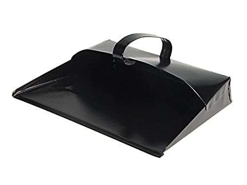 Image of Faithfull FAIBRDUSTPAN Metal Hooded Traditional Dustpan