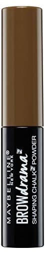 Image of Maybelline Brow Drama Shaping Chalk Powder, 1g, Deep Brown