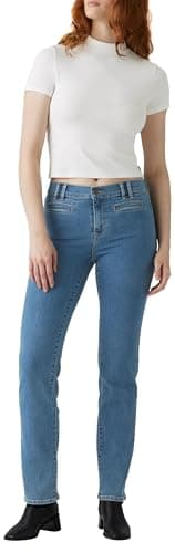 Image of Levi's Women's 314 Shp Tailored STR Jeans, Rolling River, 29W x 30L