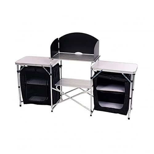Image of Oypla Large Portable Folding Outdoor Aluminium Camping Travel Kitchen Work Top