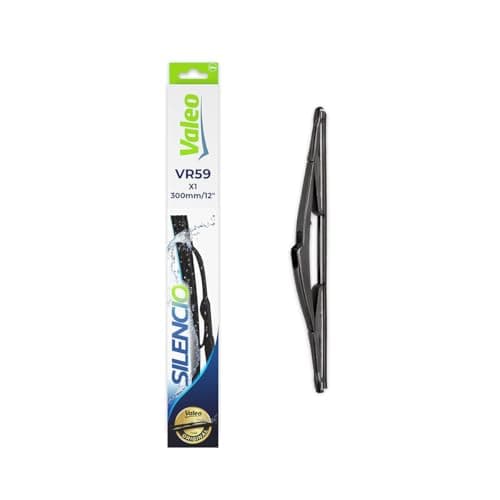 Image of VALEO Silencio Wiper - VR59 - All-Seasons Durable, Resistant, Perfect Fit Conventional Wiper Blade 300mm - Rear - 1 Wiper Blade - 574202
