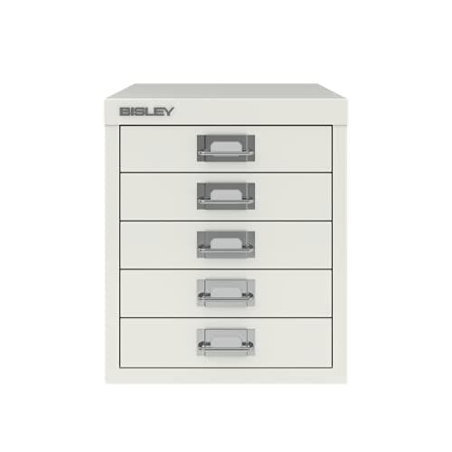 Image of Bisley Filing Cabinet, Steel, Chalk White, One Size, B5MDW