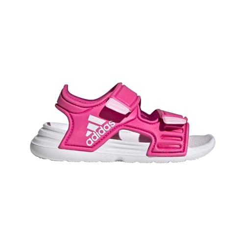 Image of adidas Kids' Altaswim Sandal, Lucid Fuchsia/Cloud White/Clear Pink, 23, Fuchsia Lucid White Pink Transparent, 23 EU