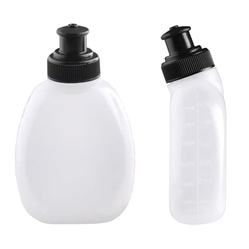 Image of TRIWONDER Running Water Bottle Leakproof Small Hydration Flask for Sports Hiking Cycling, Fits Vest Pack Belt (PE - 175ml - 2 Pack)
