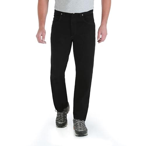 Image of Wrangler Men's Trail Trekker Relaxed Fit, Overdyed Black, 36W x 38L