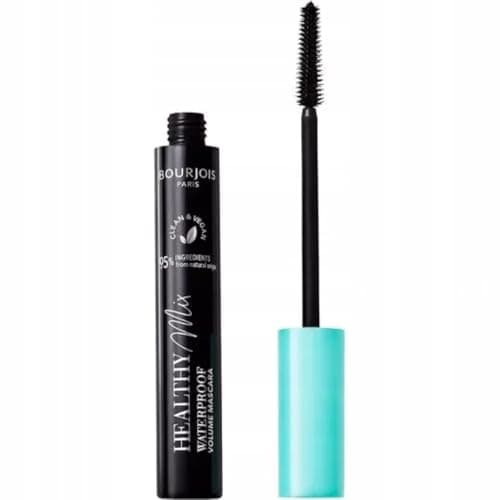 Image of Bourjois Healthy Mix Clean Waterproof Mascara 001 Waterproof Black, Volume-Increasing Mascara with Wrapping Formula Tubing Technology Vegan Full Eyelash Look 10 ml