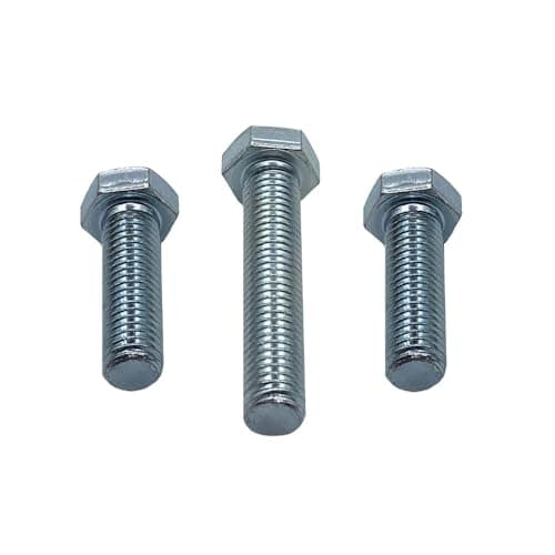 Image of 10x 3/8" UNC x 1.1/2" UNC Hexagon Head Bolts, Bright Zinc Plated Steel, Fully Threaded Set Screws, Imperial UNC Bolts for Heavy-Duty Applications - Durable & Corrosion Resistant