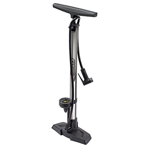 Image of Draper 57428 Dual Connector Bicycle Track Pump, Unisex, Black, One Size