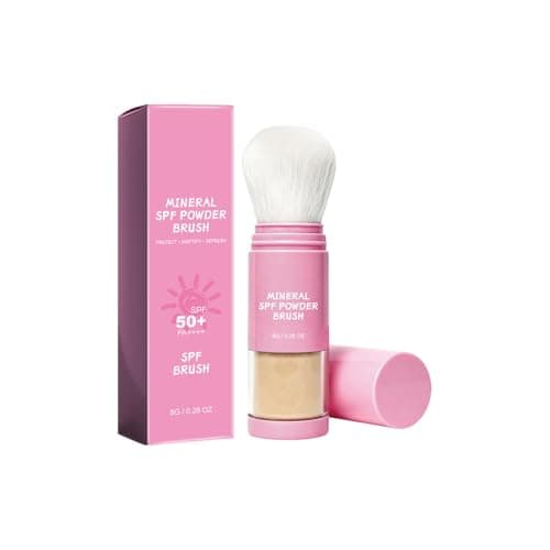Image of SPF 50 Mineral Powder Sunscreen for Scalp and Face, Oil-Control Face & Scalp Protection, Lightweight Breathable Setting Powder, Perfect for Shine-Free, Sun-Safe Wear