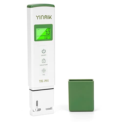 Image of YINMIK YK-P01 pH Tester Digital pH Meter for Water Hydroponics, Accurate pH Temp Meter with ATC for Pool, Spa, Hot Tub, Indoor Plants, Drinking Water, Wine Beer Home Brewing, Aquarium