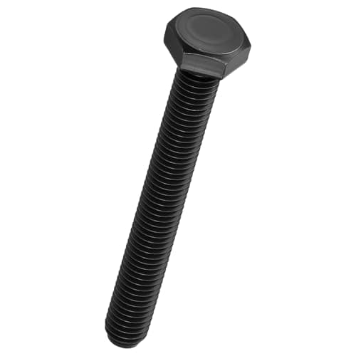 Image of Kozelo 5 Pcs Hex Head Screws Bolts - [M10-1.5x80] Carbon Steel Grade 10.9 Fully Threaded Hex Tap Metric Hexagon Head Machine Bolts Right Hand External Hex Drive, Black