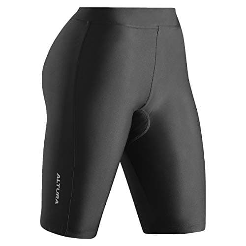 Image of Altura Airstream Ladies Padded Cycling Shorts - Black, Size 8 / Female Cycle Waist Leg Wear Bicycle Mountain Road Bike Riding Pant Trouser Chamois Pad Ride Gym Spin Clothing Saddle Seat Sore Relief