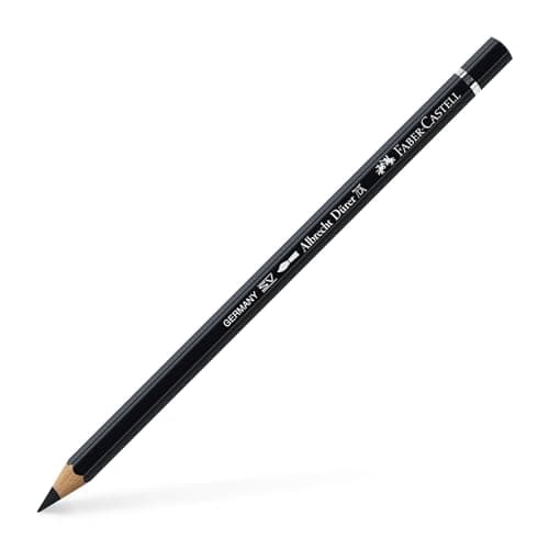 Image of Faber-Castell Art & Graphic Albrecht Dürer Watercolour Pencil, (199), Black, For Art, Craft, Drawing, Sketching, Home, School, University, Colouring