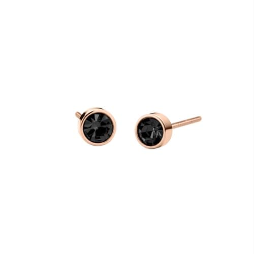 Image of BERING women's earrings in shiny rose gold - Arctic Symphony Collection with stainless steel - 709-367-05