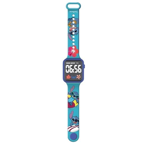 Image of LEXIBOOK, Disney Stitch, Digital Watch, 12-Hour or 24-Hour Display, Blue, DMW060D