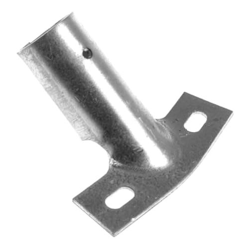 Image of Heavy Duty Broom Bracket, Galvanized Metal, Fits 22-23 mm Pole Handles, 75 mm x 20 mm Mounting Plate, Durable & Rust-Resistant, Easy Installation, Fits Threaded & Non-Threaded Poles