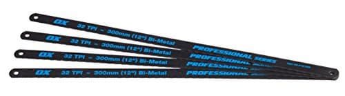 Image of OX Pro 12" Hacksaw Blades 32 TPI Pack 4