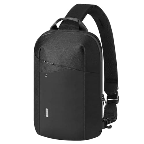 Image of MoKo Compact EDC Sling Bag for New 11-inch iPad Pro M4/Air M3, Minimalist Chest Crossbody Bag Protective Travel Carrying Case with 8 Game Card Slots for Switch 2/OLED/Steam Deck/Rog Ally X, Black
