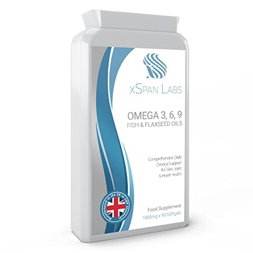 Image of Omega Balanced 3, 6 & 9 Fish & Flaxseed Oil 1000mg – High Strength EPA, DHA, ALA & LA Formula with Vitamin E - Easy-to-Swallow Softgel Capsules - Vegan & Vegetarian Friendly Omega 3 6 9