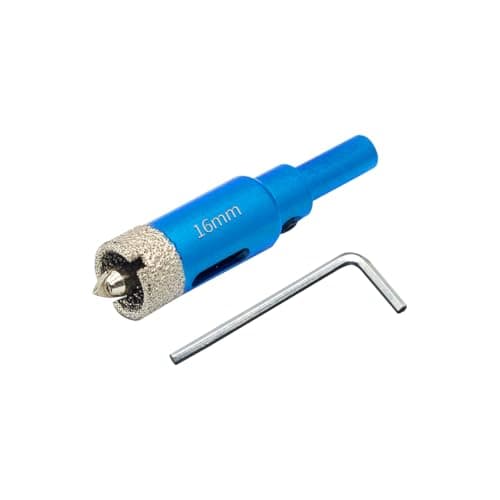 Image of Teronbeta Diamond Hole Saw with Pilot Center Drill Bit, Vacuum Brazed Diamond Core Hole Cutter for Tile, Porcelain, Glass, Ceramic, Marble (16mm)