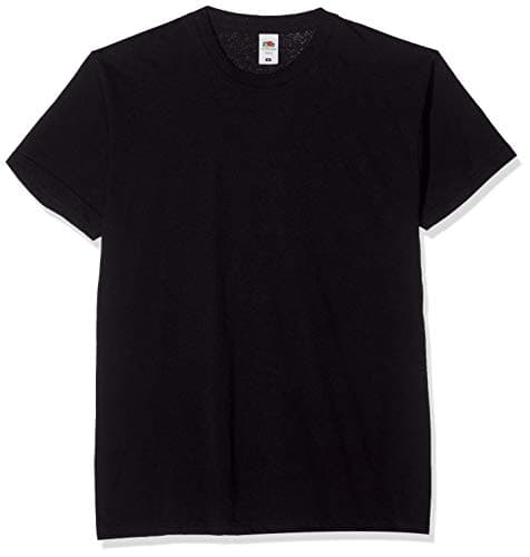Image of Fruit of the Loom Men's Original Tee, 5 Pack Regular Fit Crew Neck Short Sleeve 5 T - Shirt, Black (Black 36), Medium (Manufacturer Size:M)