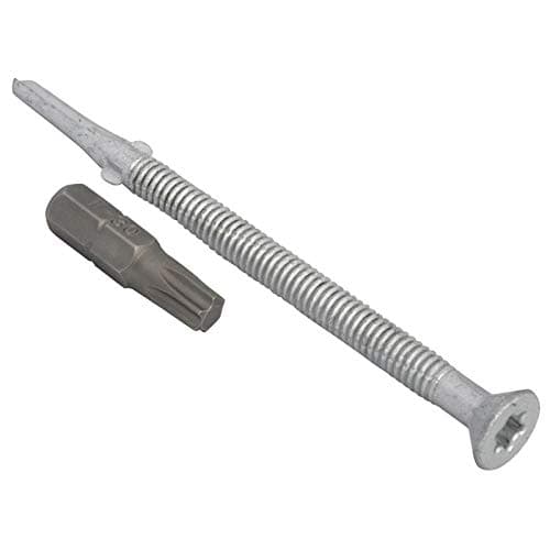Image of TechFast Heavy Duty Timber to Steel Roofing Screws | 5.5 x 85mm | Elementech | Bag 50