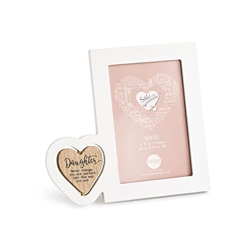 Image of Said with Sentiment 7072 Daughter Photo Frame, White, Photo Size 6 x 4 inches