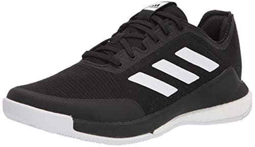 Image of adidas Women's Crazyflight Volleyball Shoe, Black/White/Black, 7