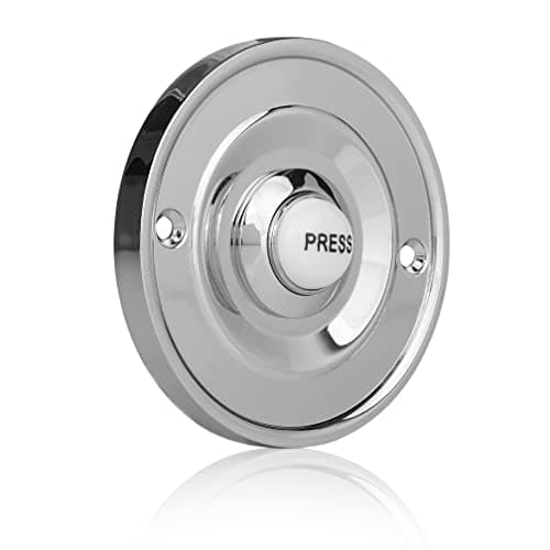 Image of Byron Wired Bell Press Flush Mounted - Chrome