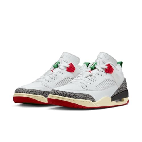 Image of Jordan Spizike Low SE Men's Shoes (IM7425-100, White/Varsity Red/Black/Sail), White/Varsity Red/Black/Sail, 9.5 UK