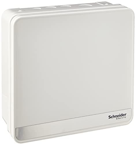Image of Schneider Electric Easy9+ - Consumer Unit, 6 Way, No Incomers, Surface Mount Enclosure, Semi Flush Kit available, EZ9E6MCU, Metal
