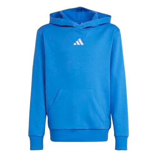 Image of adidas Unisex Kids ESSENTIALS POCKET HOODIE, ray blue/white, 9-10 Years