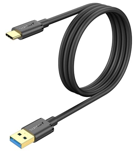 Image of SUNGUY USB C Cable, 1M 10Gbps USB C to USB 3.1 GEN 2 Charging and Data Cable for Android Auto, Samsung Galaxy S22/S23 ultra, HUAWEI P20/50 Pro, Google Pixel 8/8 Pro, Motorola Moto Z Force