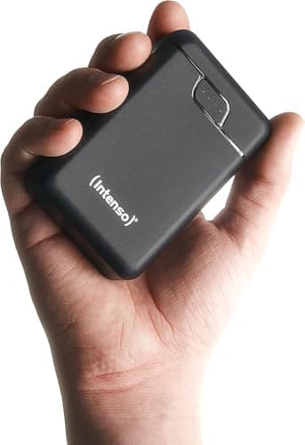 Image of Intenso B10000 – 10,000 mAh Power Bank, Mobile Additional Battery, USB-C & 2X USB-A, LED Status Display, Tested in Germany, Black
